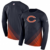Chicago Bears Nike Navy Sideline Legend Prism Performance Long Sleeve T-Shirt,baseball caps,new era cap wholesale,wholesale hats